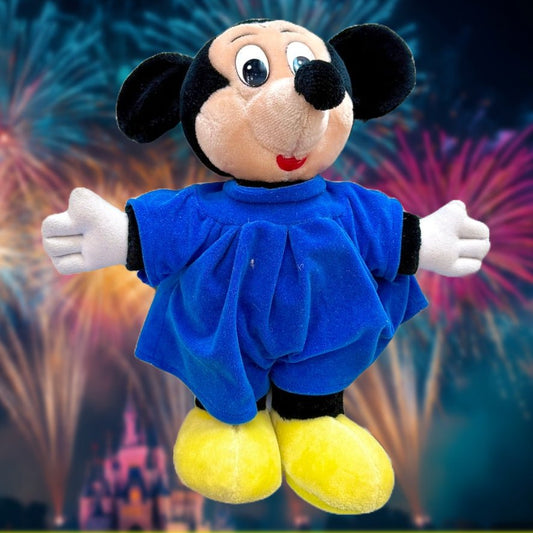 Mickey Mouse Grad Night Plush (Disney Land Paris/Euro Disney, 90s) - PopCultGang