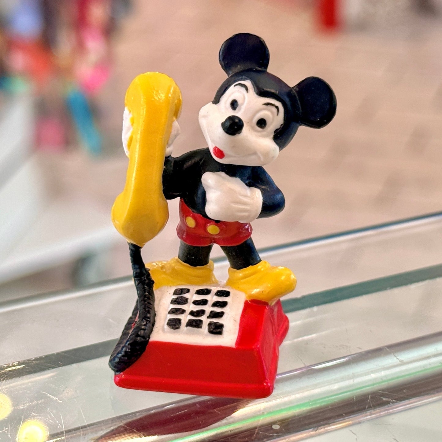 Mickey Mouse Holding Phone Figure (Bully, 80s) - PopCultGang