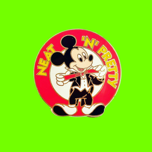 Mickey Mouse "Neat 'N' Pretty" Enamel Pin (90s, Disney) - PopCultGang