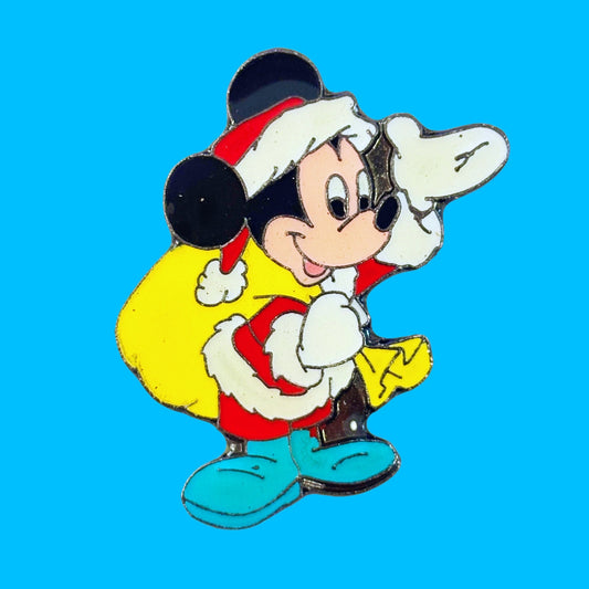 Mickey Mouse: Santa Clause Christmas Enamel Pin (90s, Disney) - PopCultGang