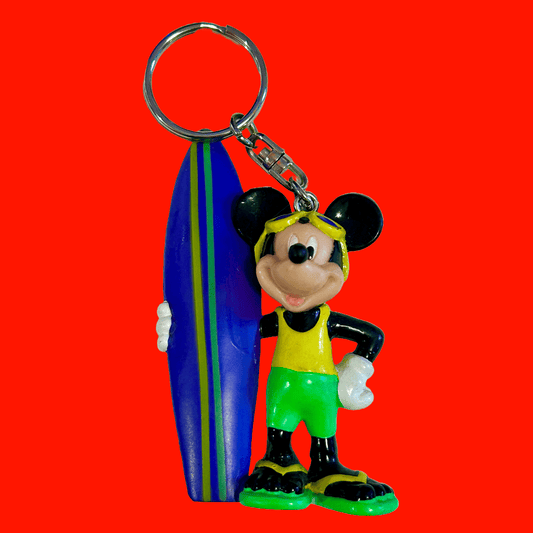 Mickey Mouse Surfer Keychain (90s) - PopCultGang