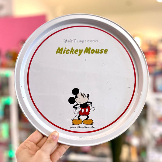 Mickey Mouse Tin Serving Tray (Disney, 80s) - PopCultGang