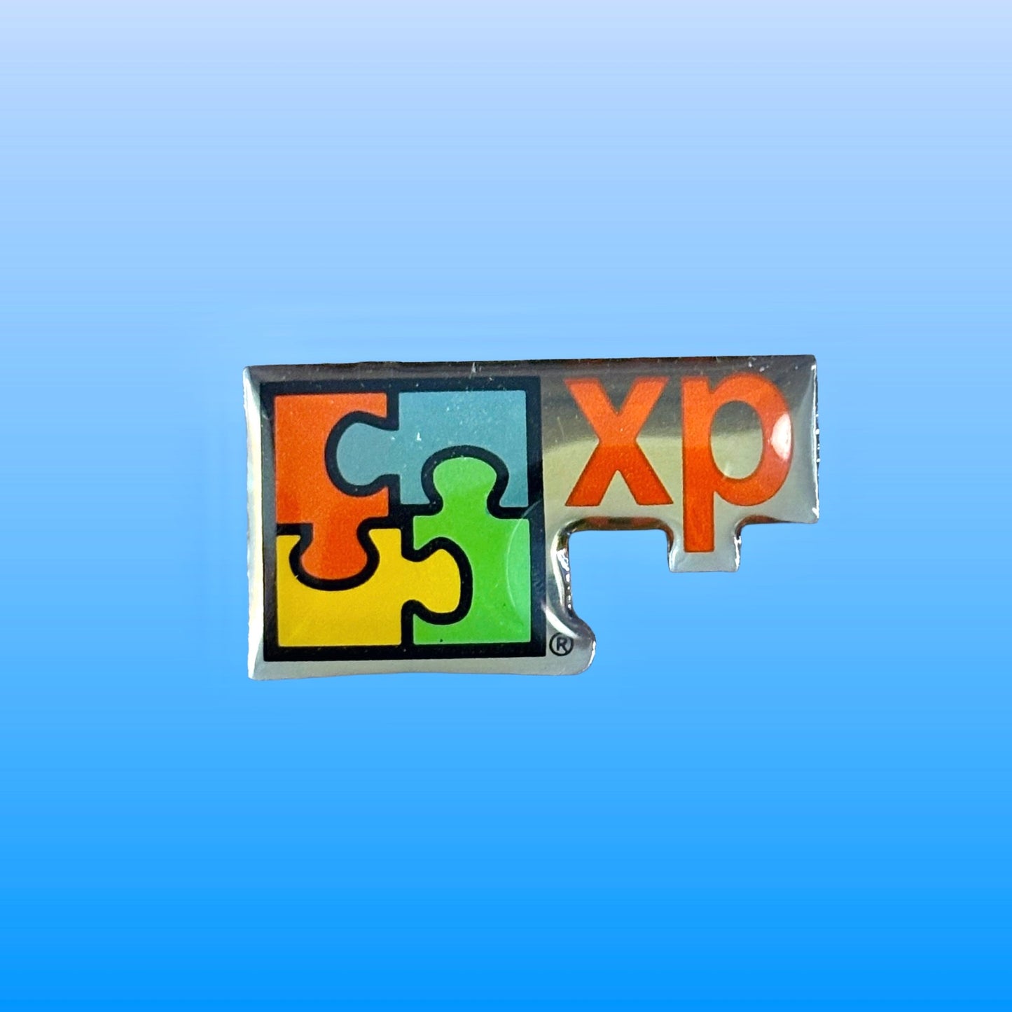 Microsoft Windows XP Logo Enamel Pin (2000s) - PopCultGang