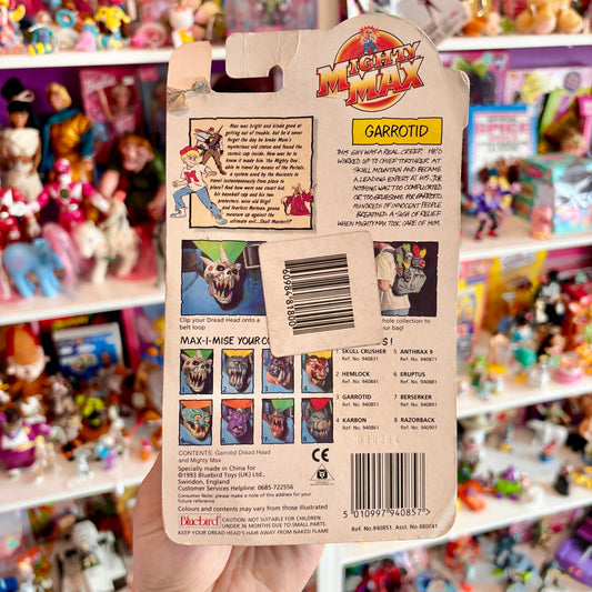 Mighty Max - Dread Heads: Garrotid (NIB, 1994, Blue Bird) - PopCultGang