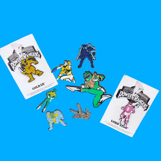 Mighty Morphin Power Rangers - Vintage Enamel Pins (Bandai, 1995) - PopCultGang