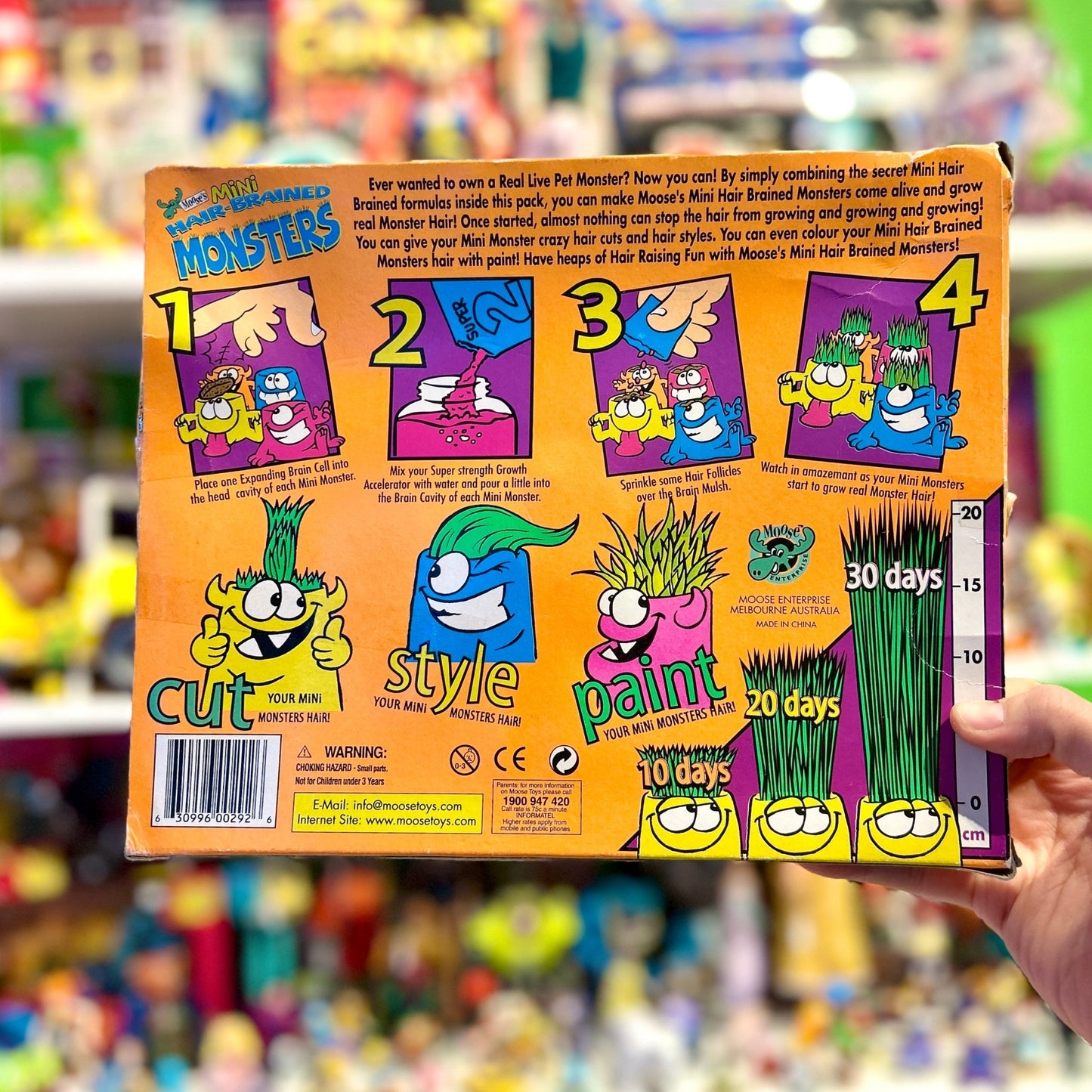 Mini Hair - Brained Monsters (Moose, 90s) - PopCultGang