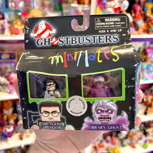 Minimates: Ghostbusters - Dr. Egon Spengler & Library Ghost Figure Set (2000s) - PopCultGang
