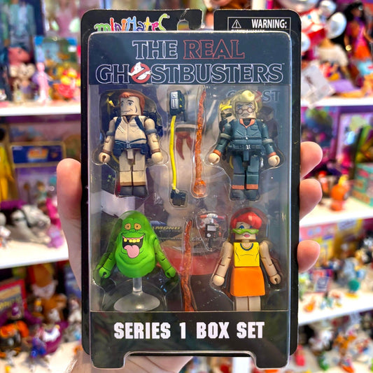 Minimates: The Real Ghostbusters - Box Set 1 - Ray, Egon, Slimer, Janine (2000s) - PopCultGang