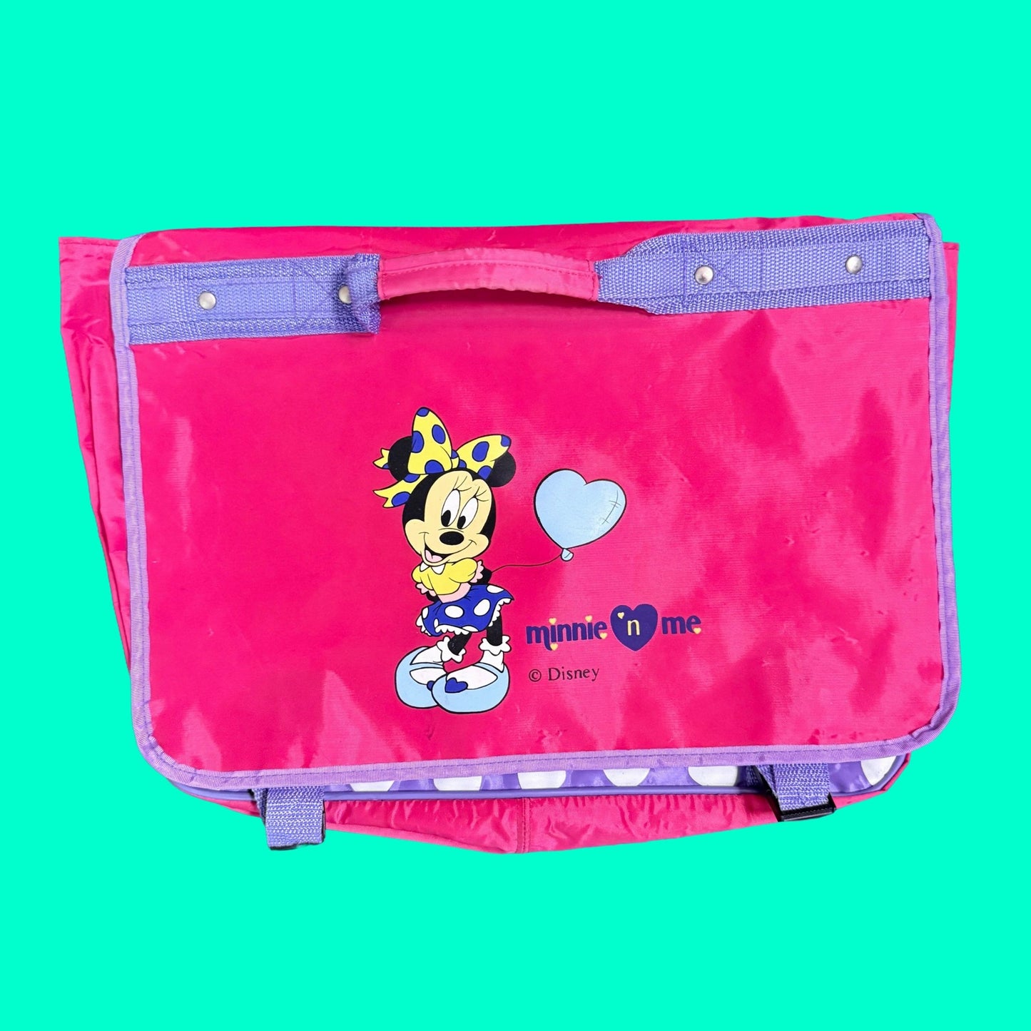 Minnie Mouse And Me - Wide Pink Backpack School Bag (Disney, 90s) - PopCultGang