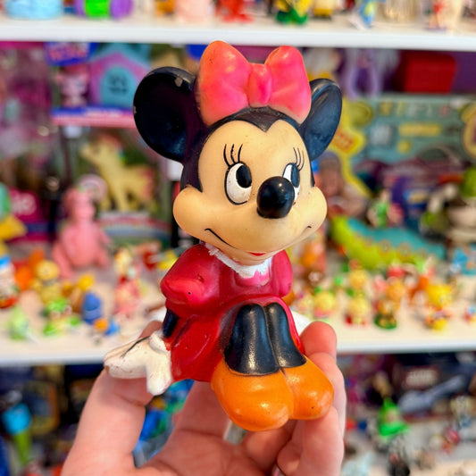 Minnie Mouse Squeaky Rubber Figure (Disney Productions, 70s) - PopCultGang