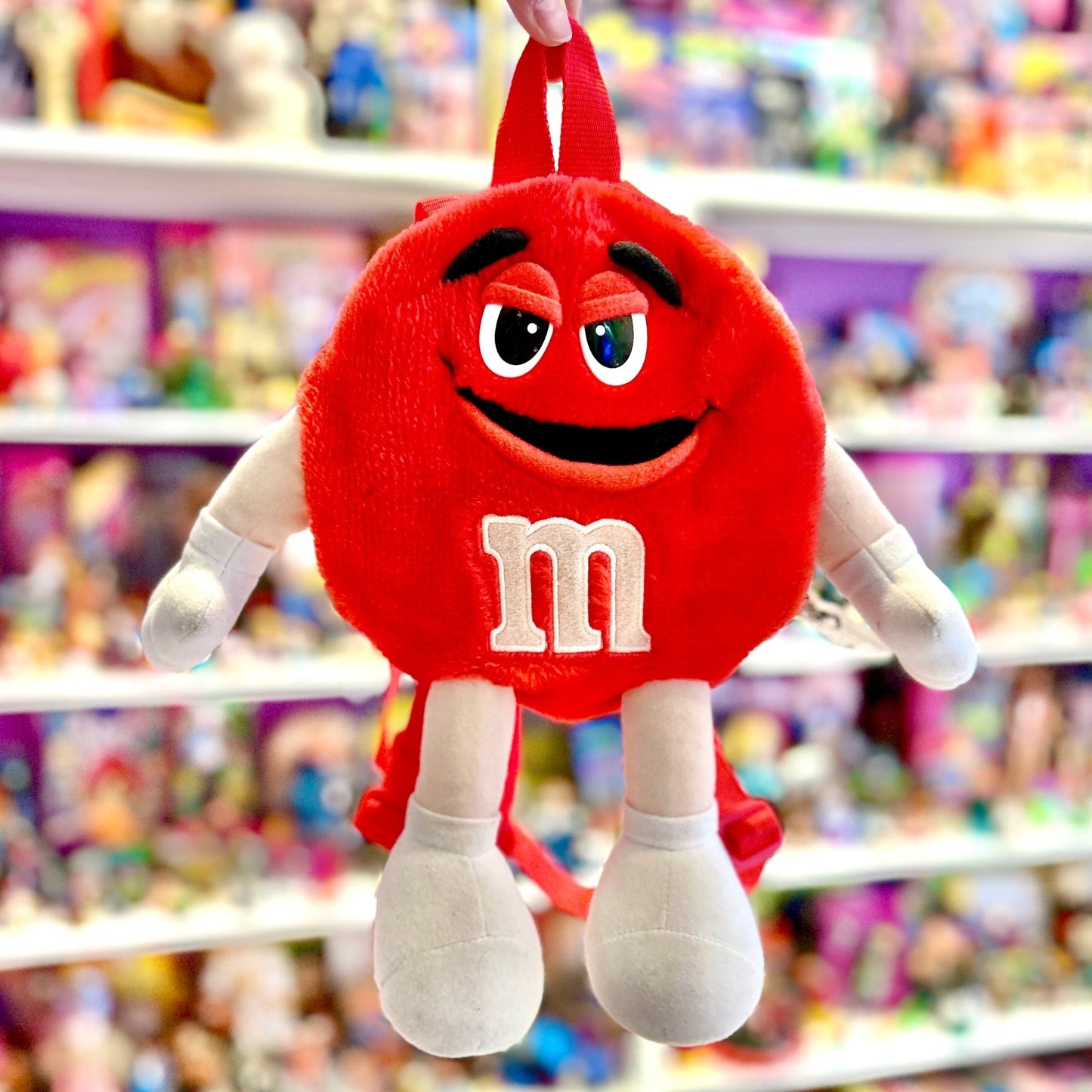 M&Ms - Red M&M Plush Backpack (2001) - PopCultGang
