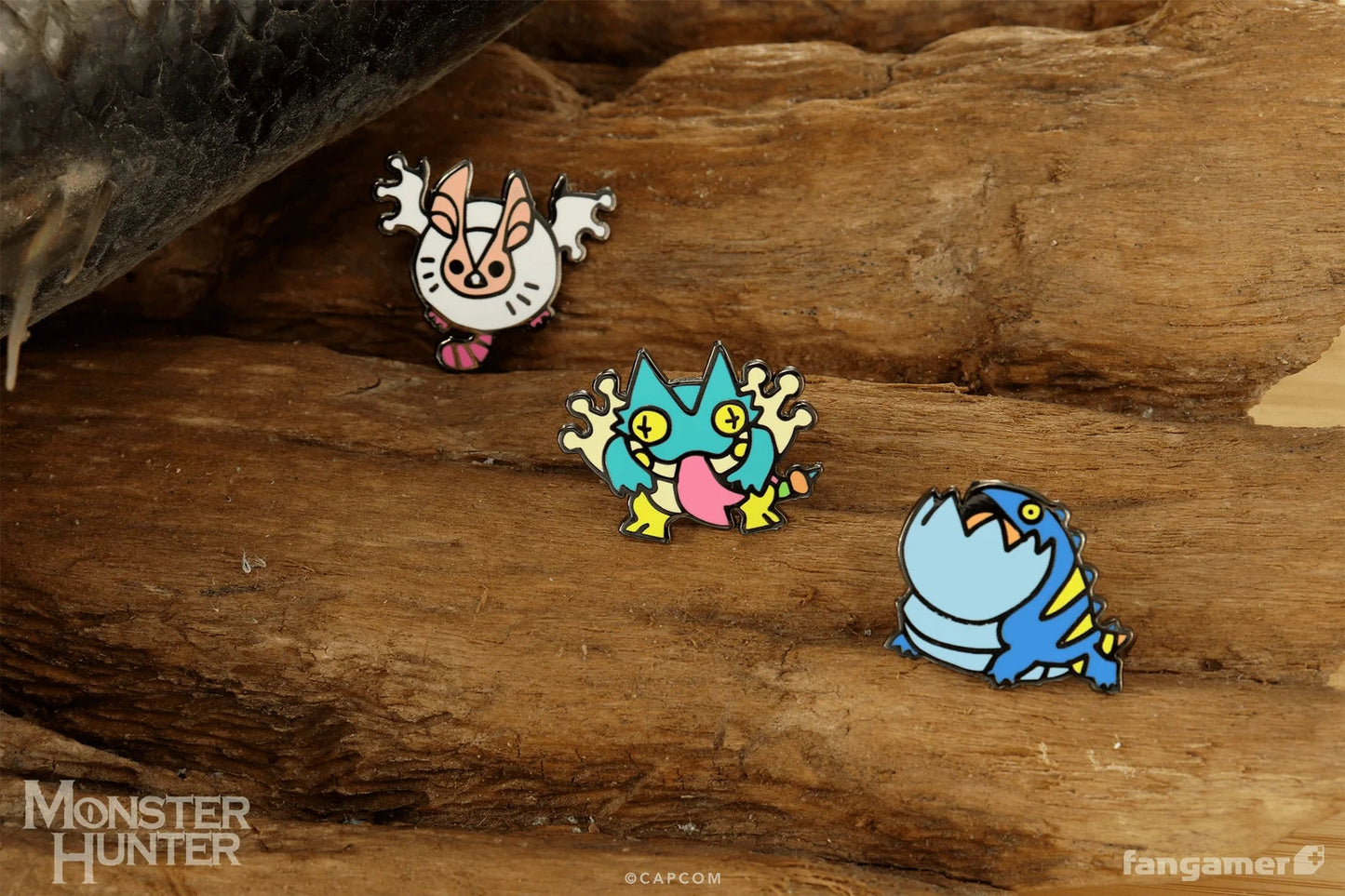 Monster Hunter: Wonk Monster Enamel Pin Set (Fangamer) - PopCultGang