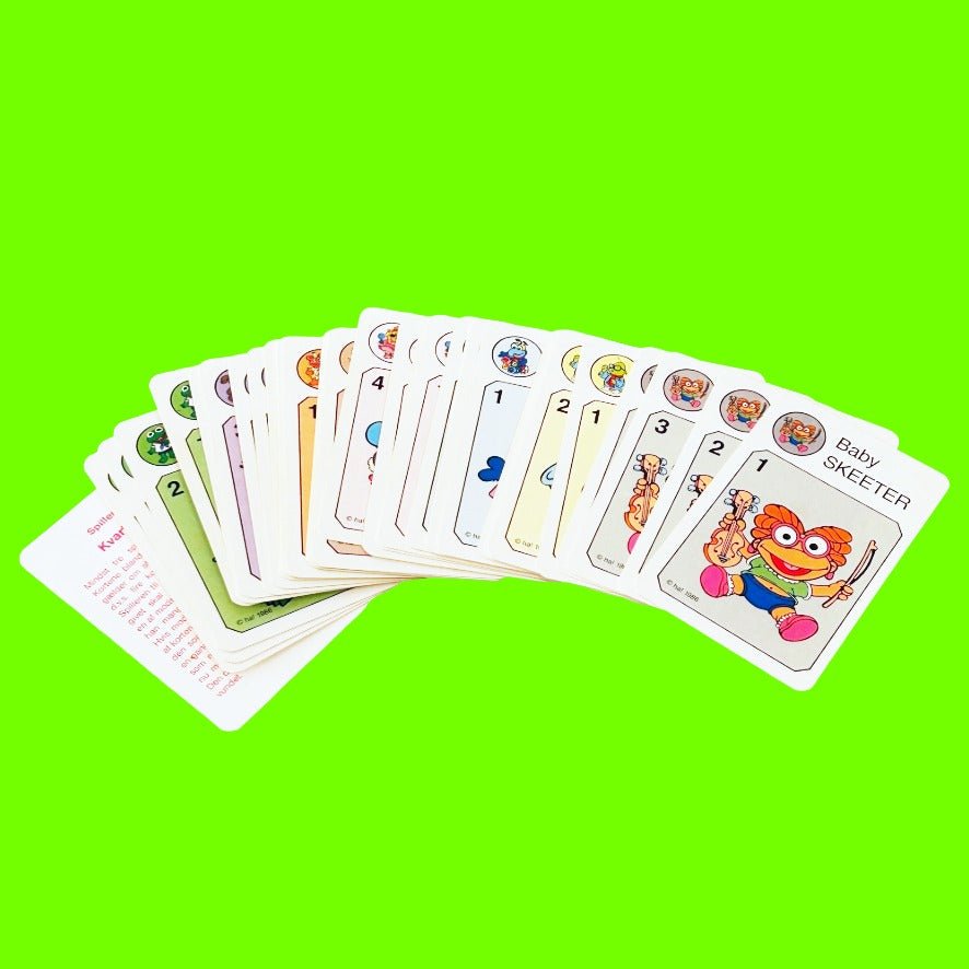 Muppet Babies Kvartetspil ("Quartets", card game, 1986) - PopCultGang