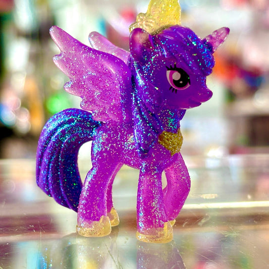 My Little Pony Mystery Minis (G4, 2010s): Glitter Princess Twilight Sparkle 5cm Figure - PopCultGang