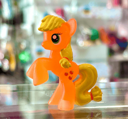 My Little Pony Mystery Minis (G4, 2010s): Neon Apple Jack 5cm Figure - PopCultGang