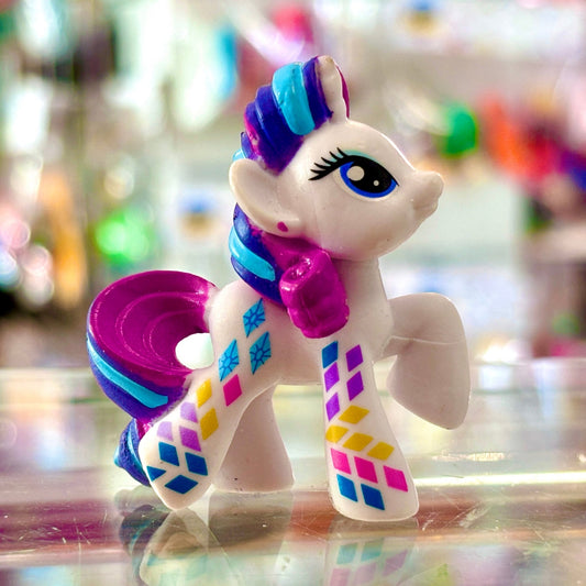 My Little Pony Mystery Minis (G4, 2010s): Rainbowfied Rarity 5cm Figure - PopCultGang