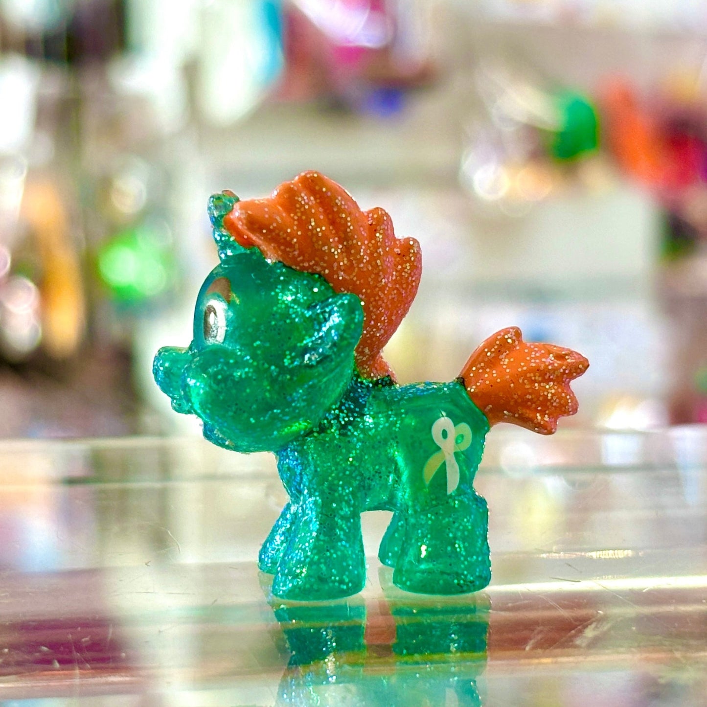 My Little Pony Mystery Minis (G4, 2010s): Transparent Glitter Snipsy Snap 3cm Figure - PopCultGang