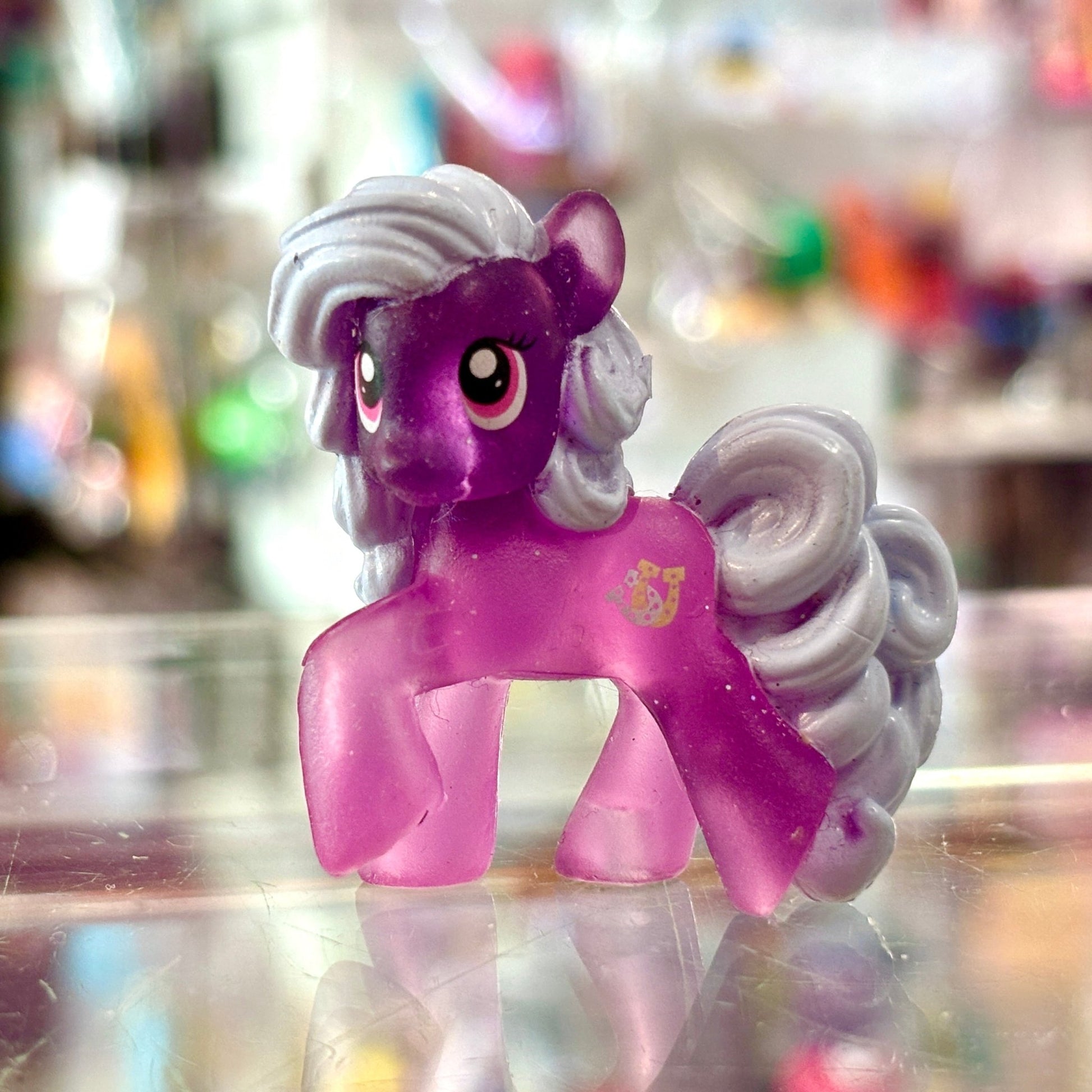 My Little Pony Mystery Minis (G4, 2010s): Transparent Lilac Links 5cm Figure - PopCultGang