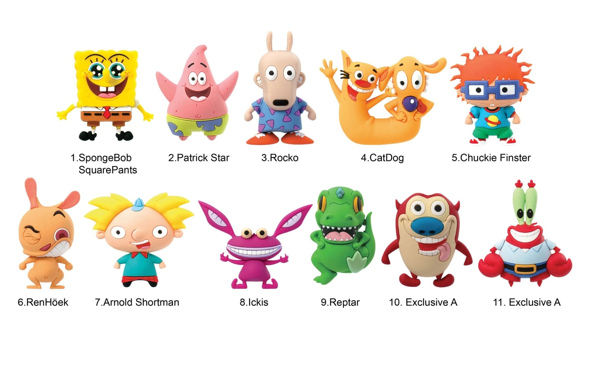 Nickelodeon Classics 3D PVC Bag Clips Series 1 Blind Bag - PopCultGang