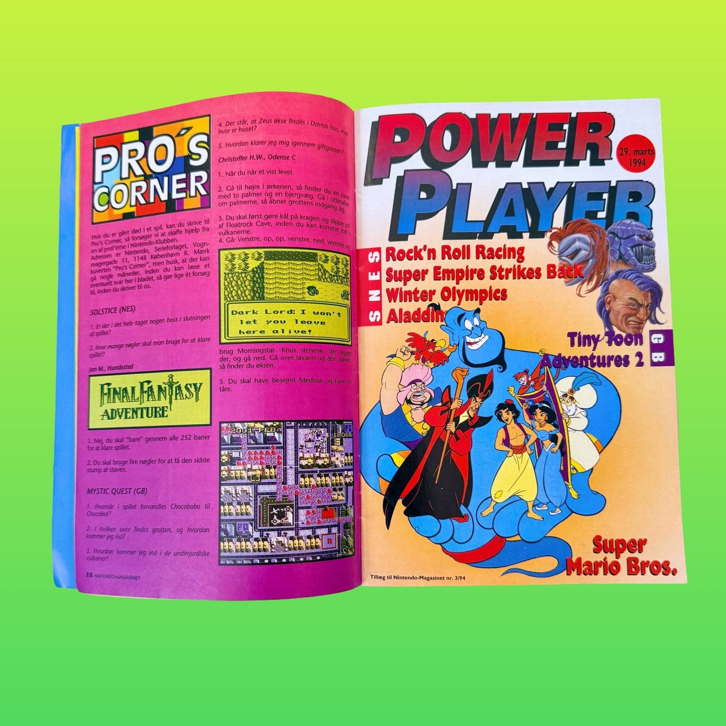 Nintendo Magasinet - Nr. 3 - "Laser Dome" (danish video game magazine, 1994) - PopCultGang