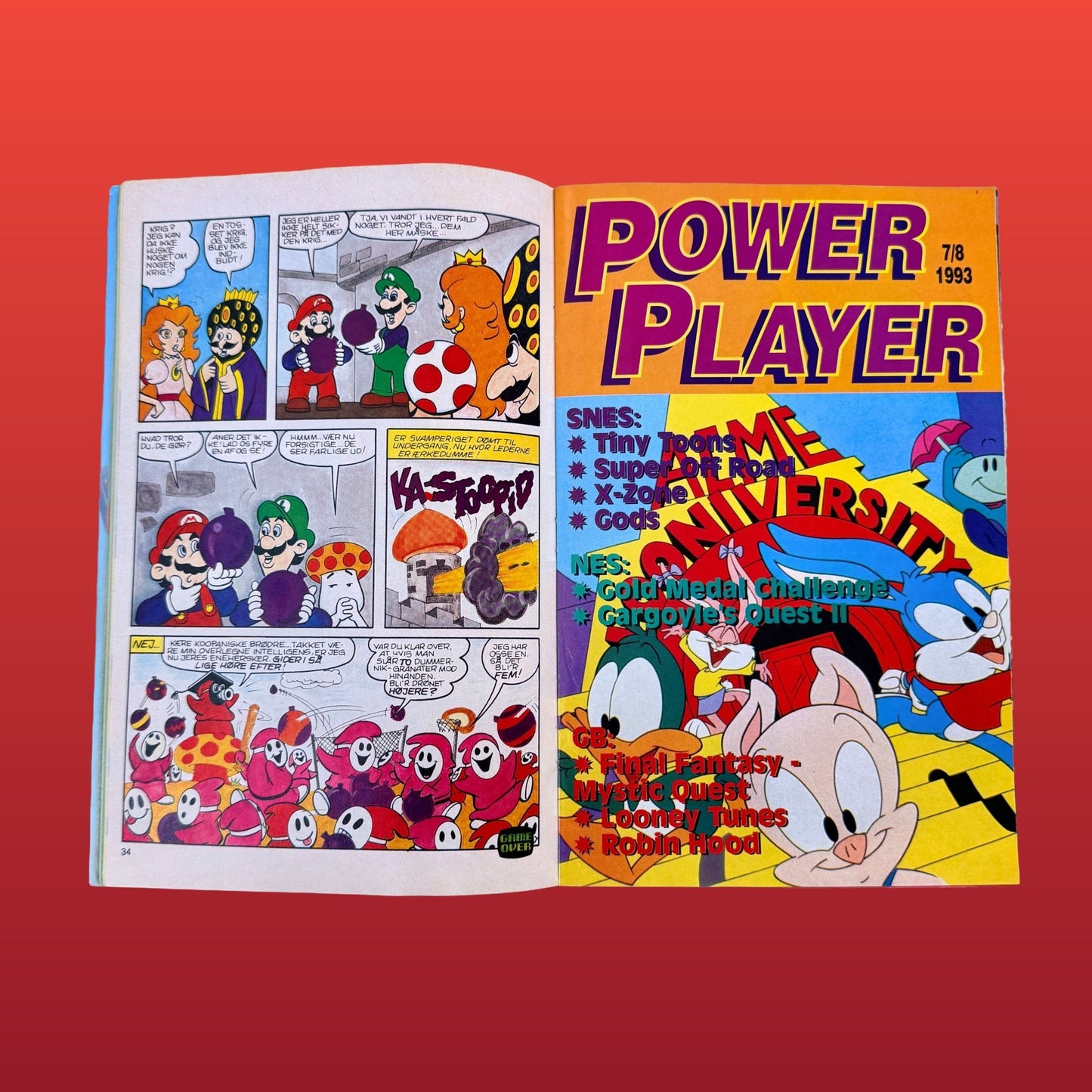 Nintendo Magasinet - Nr. 7-8 - "Super Mario Land 2" (danish video game magazine, 1993) - PopCultGang