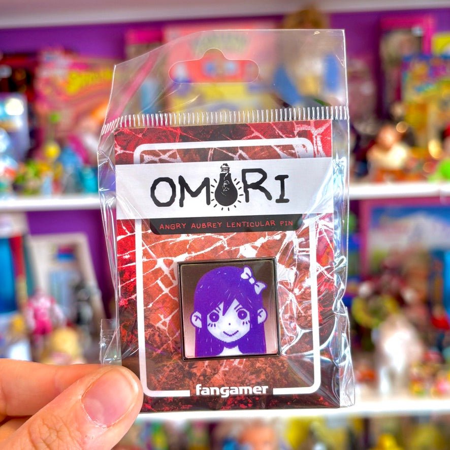 OMORI: Angry AUBREY Lenticular Pin (Fangamer) - PopCultGang