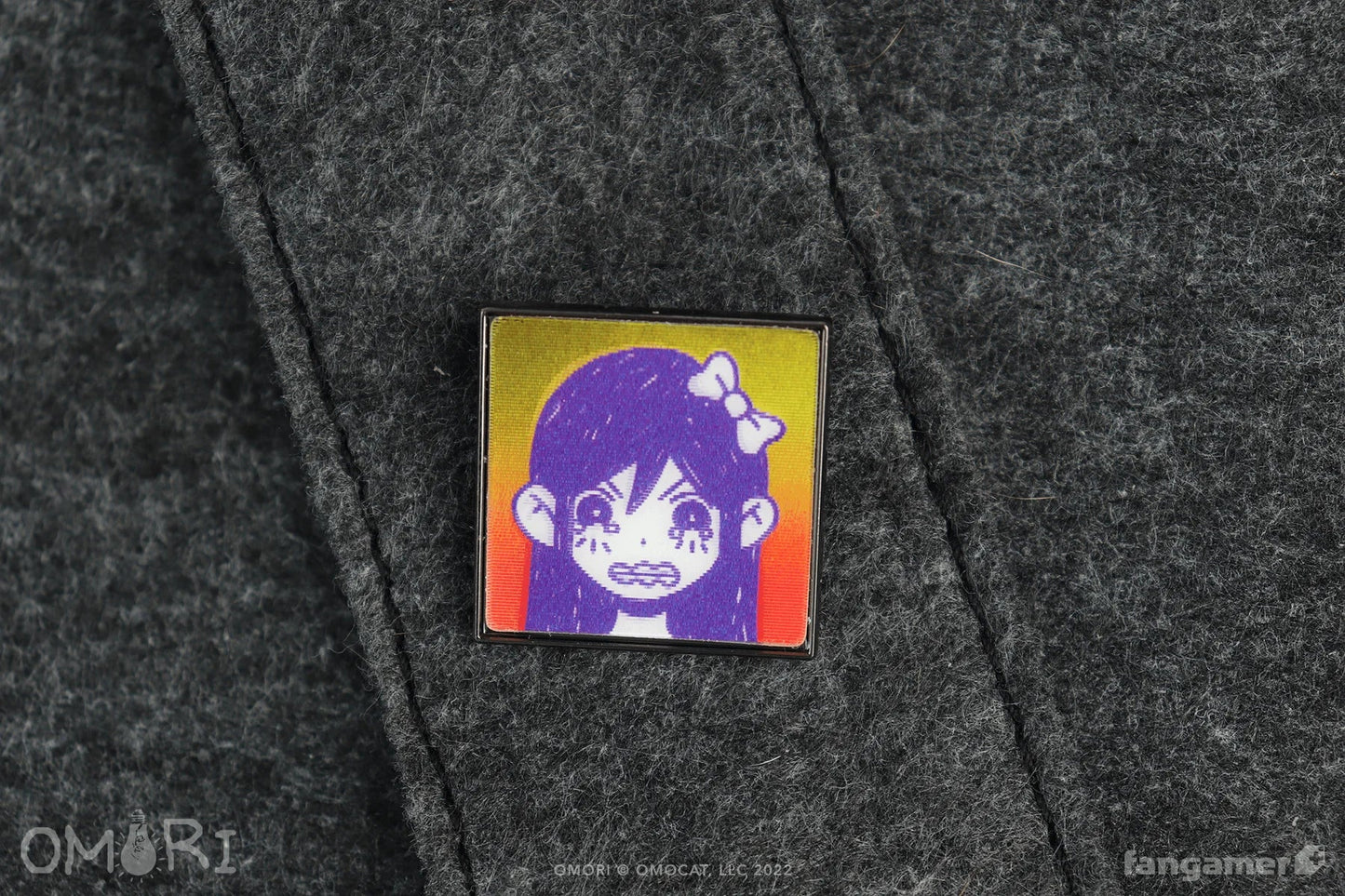 OMORI: Angry AUBREY Lenticular Pin (Fangamer) - PopCultGang