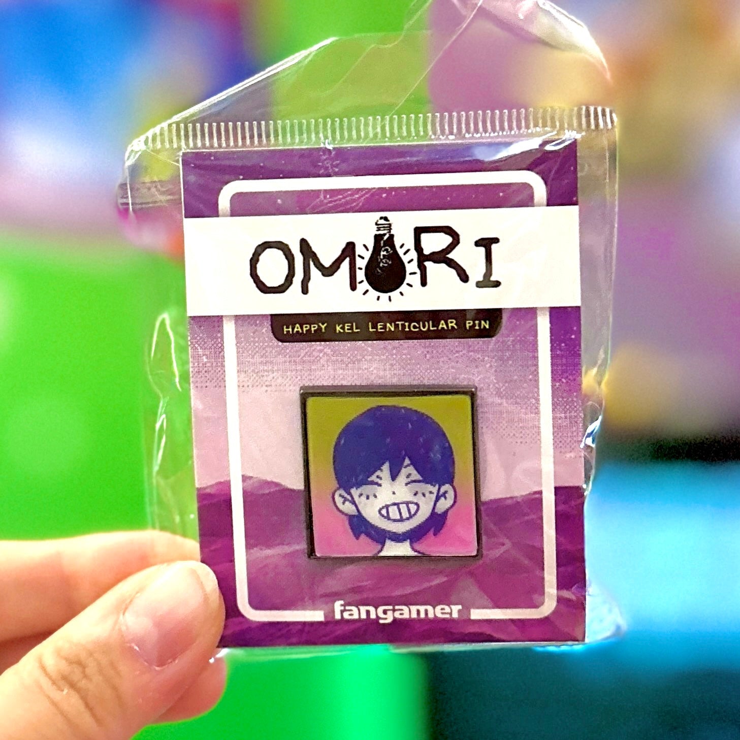 OMORI: Happy Kel Lenticular Pin (Fangamer) - PopCultGang