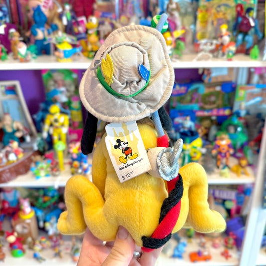 Pluto Gone Fishing Plush (Disney World, 90s) - PopCultGang