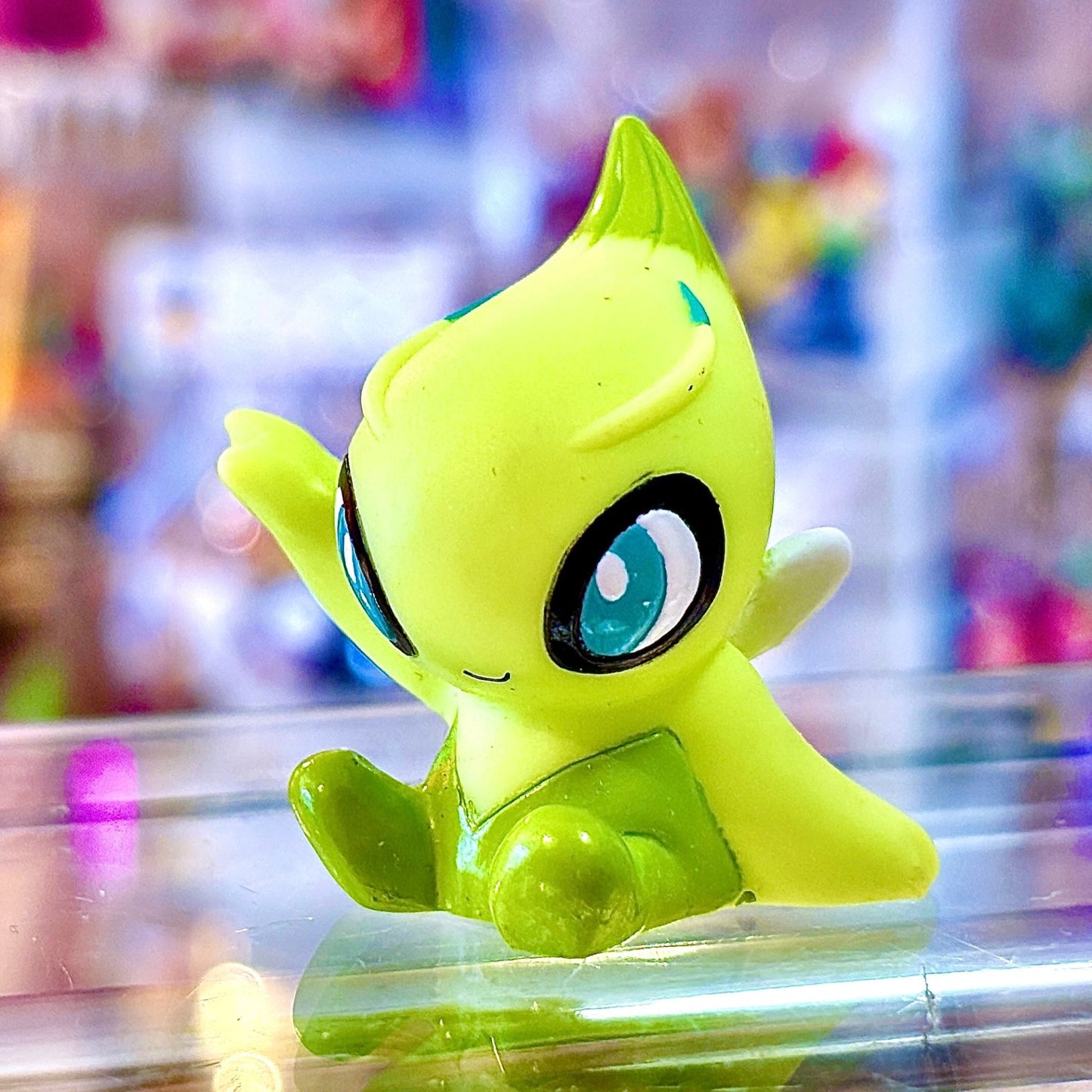 Pokemon: Celebi Finger Puppet Figure (Bandai, 2001) - PopCultGang