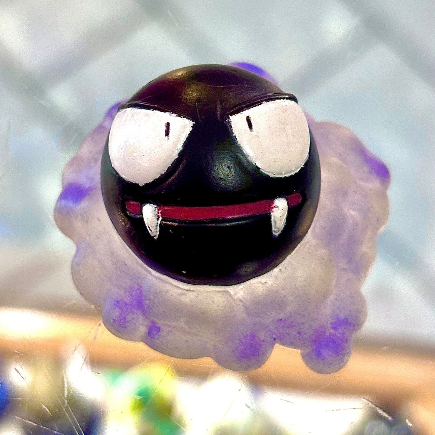 Pokemon: Ghastly Clear Variant Finger Puppet Figure (Bandai, 1998) - PopCultGang