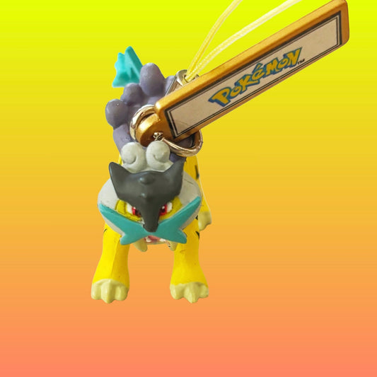 Pokemon: Raikou Phone Charm Dangler Gachapon (Nintendo, Tomy, 2010) - PopCultGang
