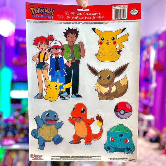 Pokemon Window Decoration Stickers (Nintendo, 1998) - PopCultGang