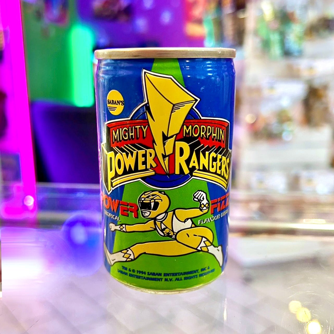 Power Rangers Soda Can (unopened) (90s) - PopCultGang