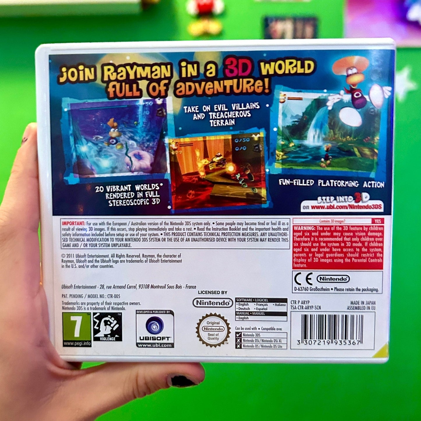 Rayman 3D (Nintendo 3DS) - PopCultGang