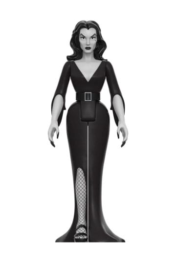 ReAction Figures: Plan 9 From Outer Space Vampira Action Figure Grayscale (Super7) - PopCultGang