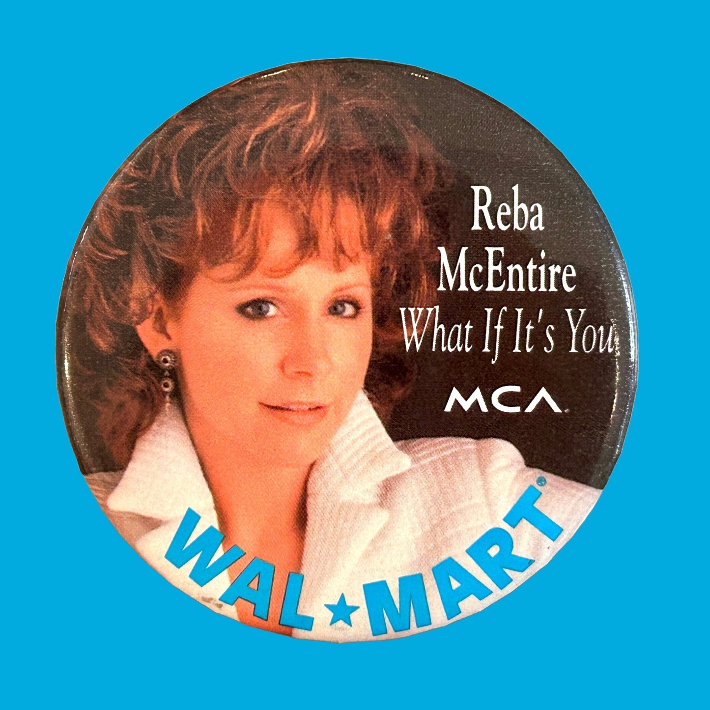 Reba McEntire Promotional Button Pin Badge (90s) - PopCultGang
