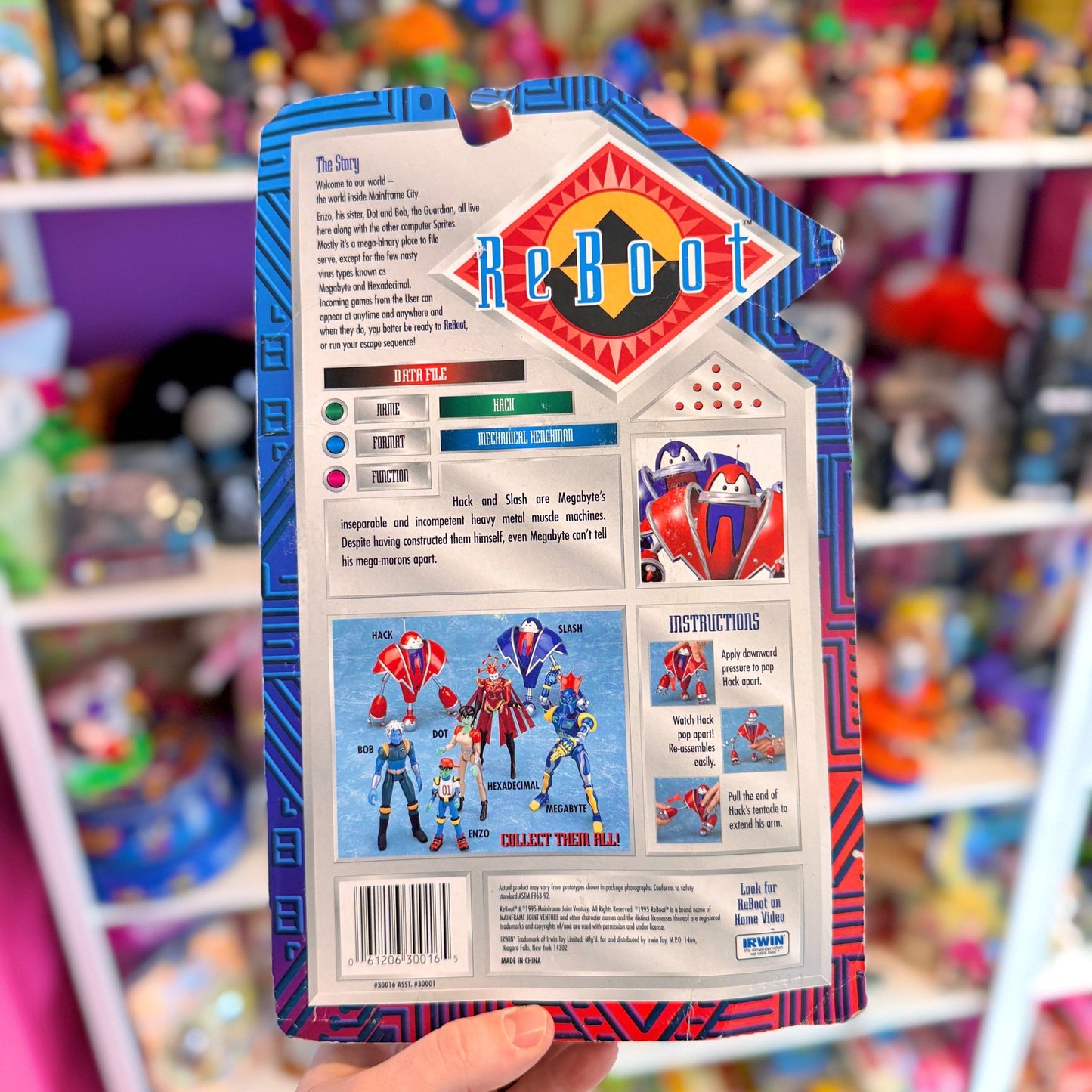 Reboot: Hack Robot Action Figure (MOC, Irwin Toys, 1995) - PopCultGang