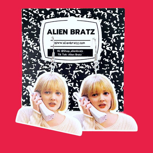 Scream: Sidney Phone Earrings (Alien Bratz) - PopCultGang
