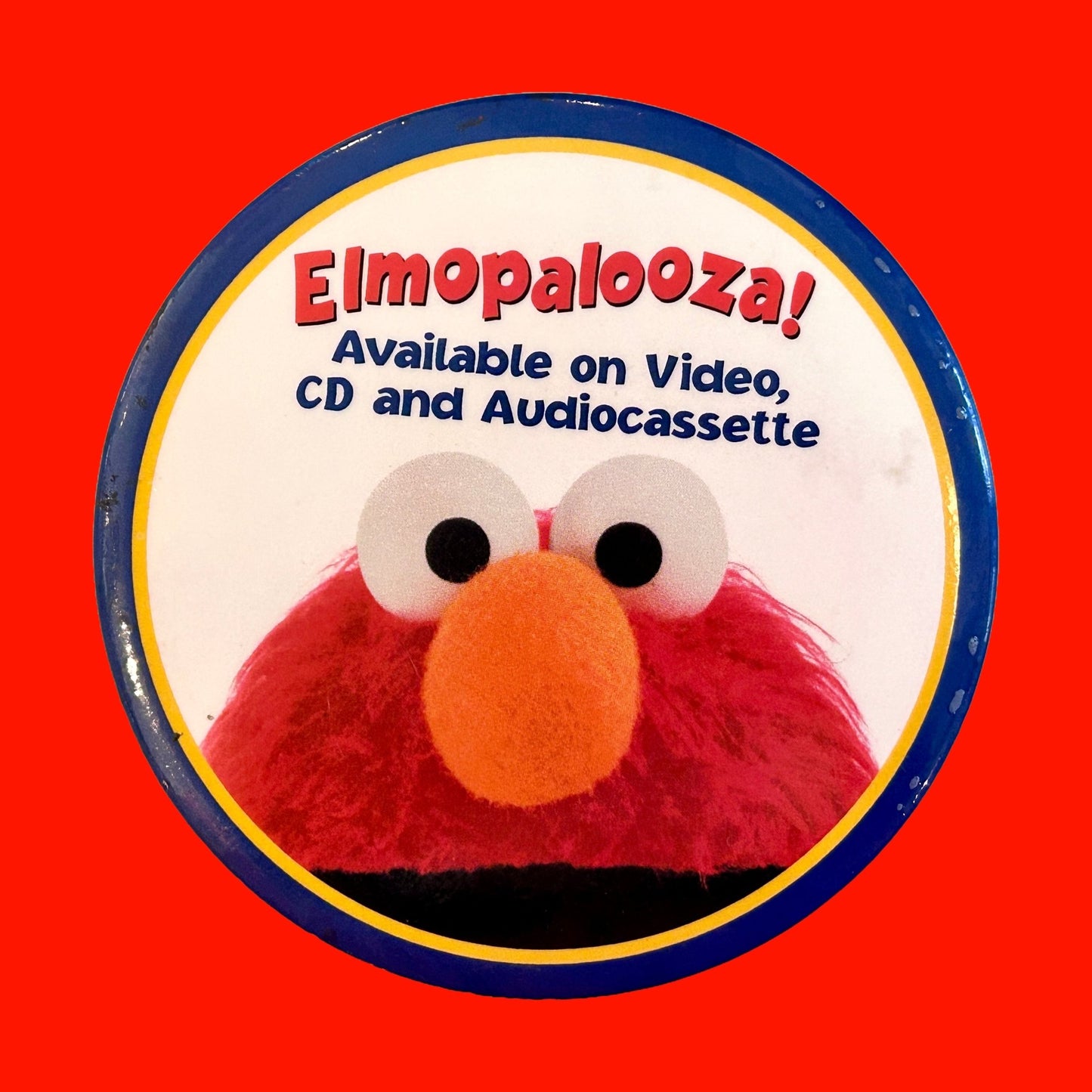 Sesame Street: Elmopalooza! Promotional Button Pin Badge (1998) - PopCultGang
