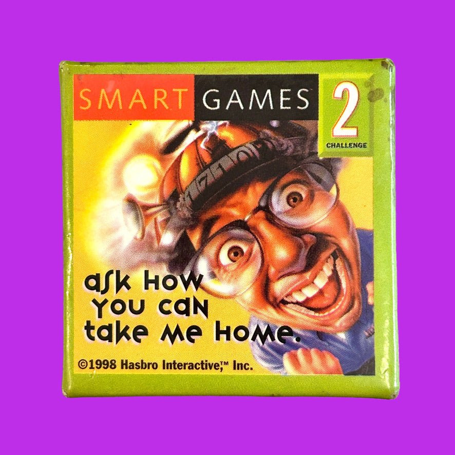 Smart Games 2 - Video Game Promotional Badge (Hasbro, 1998) - PopCultGang