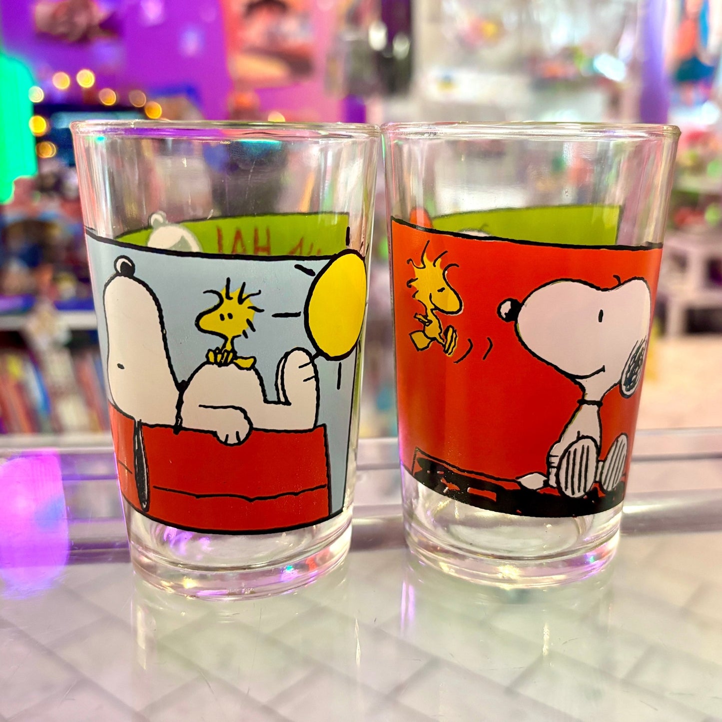 Snoopy & Woodstock Drinking Glass (90s) - PopCultGang