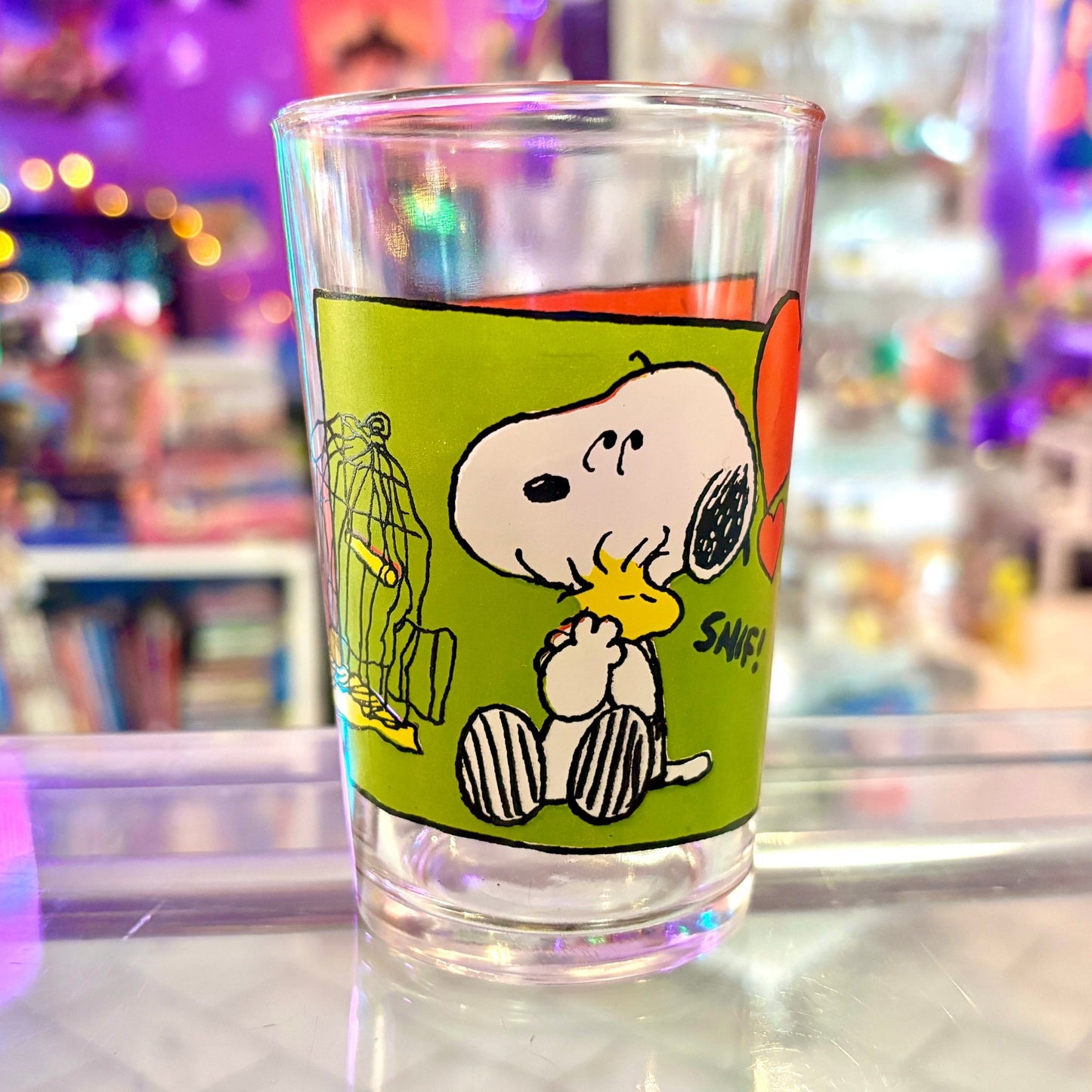 Snoopy & Woodstock Drinking Glass (90s) - PopCultGang