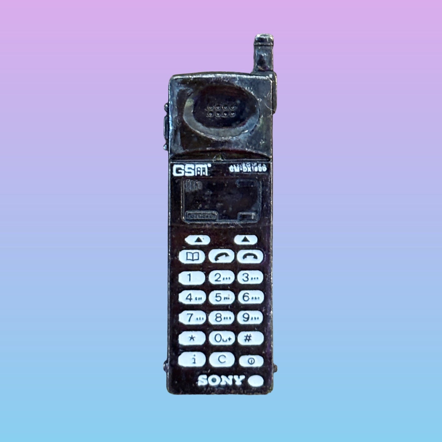 Sony Black Mobile Phone Pin Badge (90s) - PopCultGang