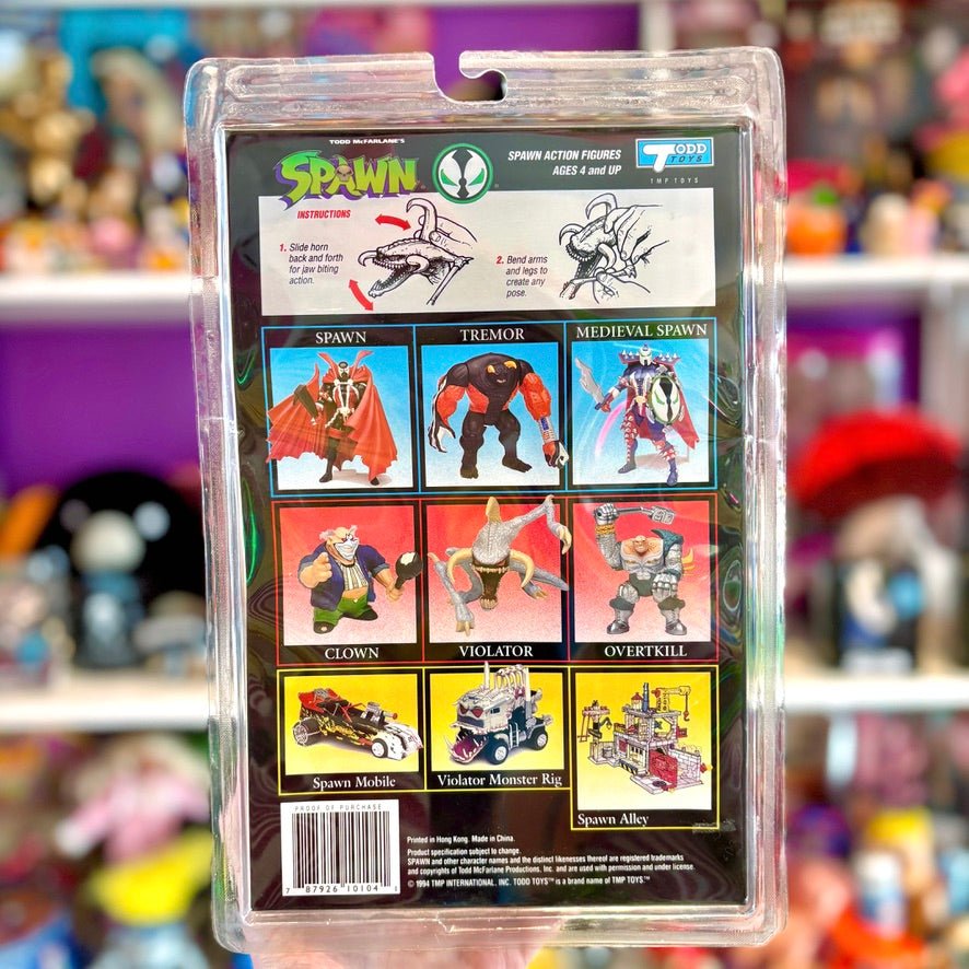 Spawn: Violator Action Figure + Comic Book (MOC, McFarlane, 1994) - PopCultGang