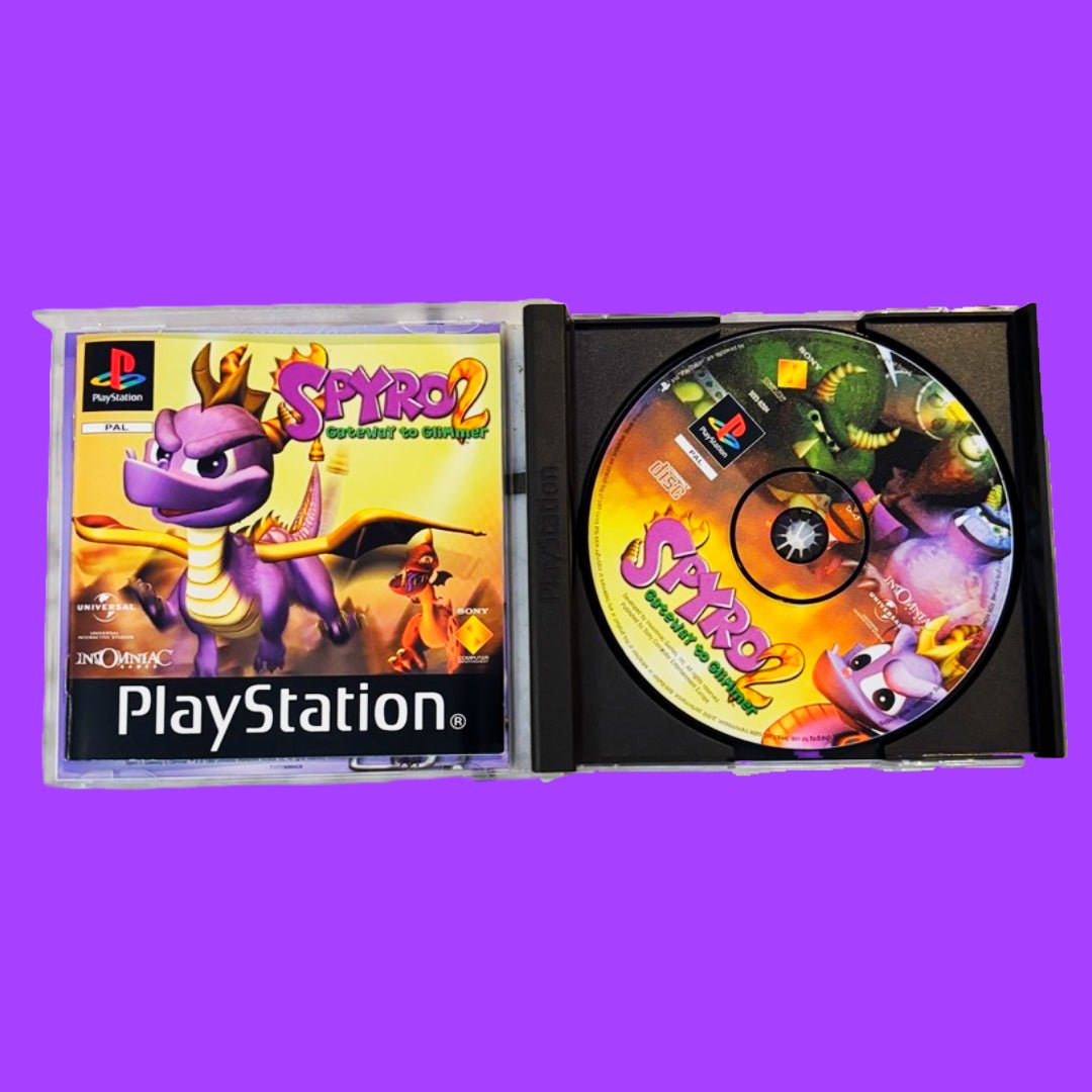 Spyro The Dragon 2: Playstation Case CD Holder Combo Pack (CIB, PS1) - PopCultGang