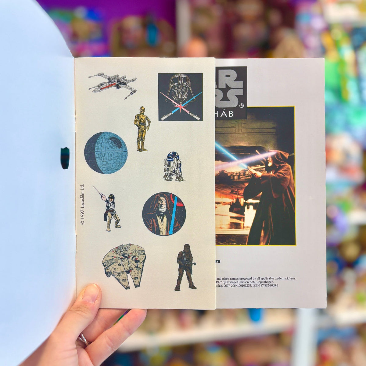 Star Wars: A New Hope - Storybook With Tattoos (unused, danish version, 1997) - PopCultGang