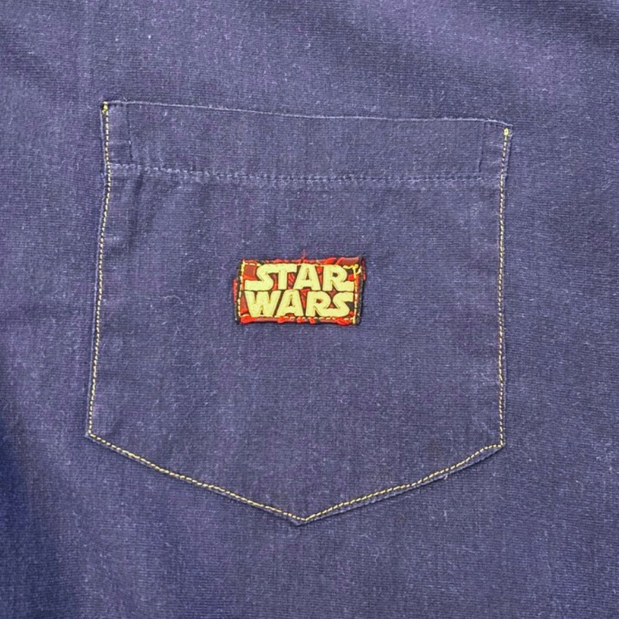 Star Wars Episode 1: Upcycled Black Button - Up Shirt (FARVEFYLDT x POPCULTGANG) - PopCultGang