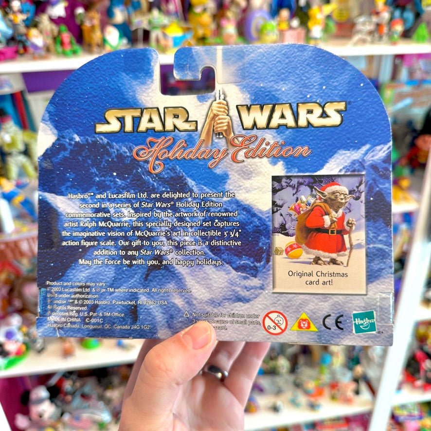Star Wars: Yoda Holiday Edition Figure + Greeting Card (2003) - PopCultGang