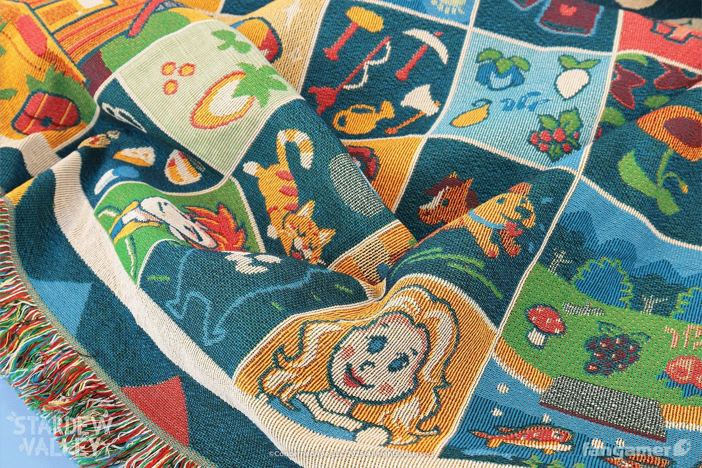 Stardew Valley: Farmhouse Patchwork Throw Blanket (Fangamer) - PopCultGang